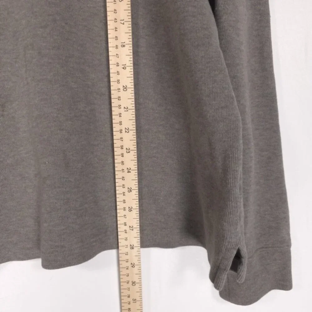 POLO RALPH LAUREN Men’s 1/4 Zip Pullover Sweater Gray‎ 100% Cotton Size XL